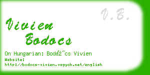 vivien bodocs business card